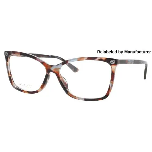 Gucci GG0025O-013-56-RELABELED Eyeglasses Eye Glasses 013 Havana 5