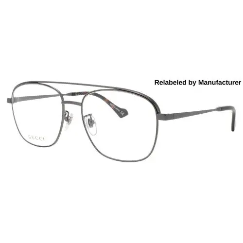 Gucci GG1103O-002-57-RELABELED Eyeglasses Eye Glasses 002 Ruthenium Ne