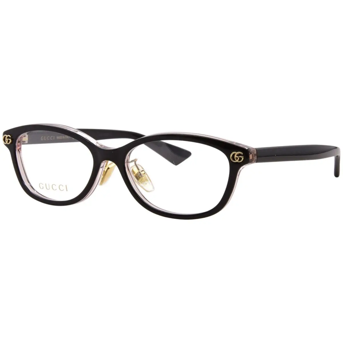 Gucci GG2144OJ 003 Eyeglasses Women`s Black Full Rim Cat Eye 52mm