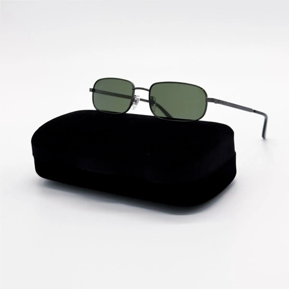 Gucci Grey Green Square Unisex Sunglasses GG1457S 003