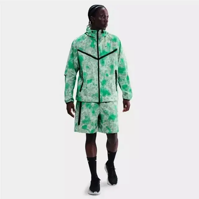 Nike Tech Dri-fit Woven Camo Windrunner O/s Mens Full-zip Jacket HV0979-034 L