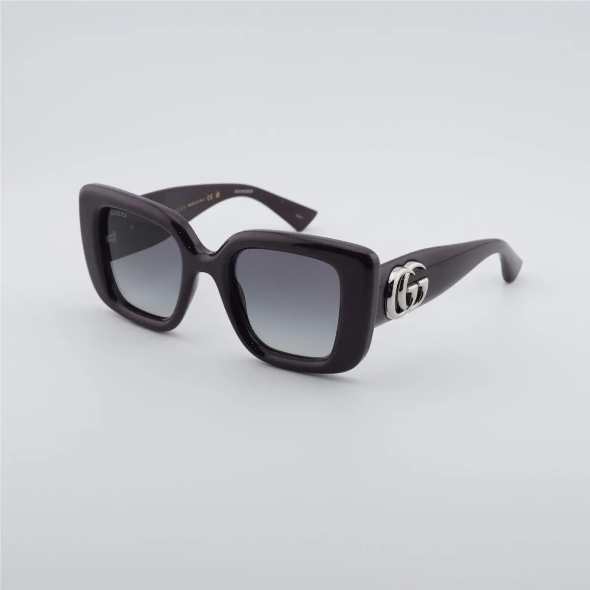 GG1975S 004 Shiny Dark Purple/grey Gradient 50-22-145 Sunglasses by Gucci
