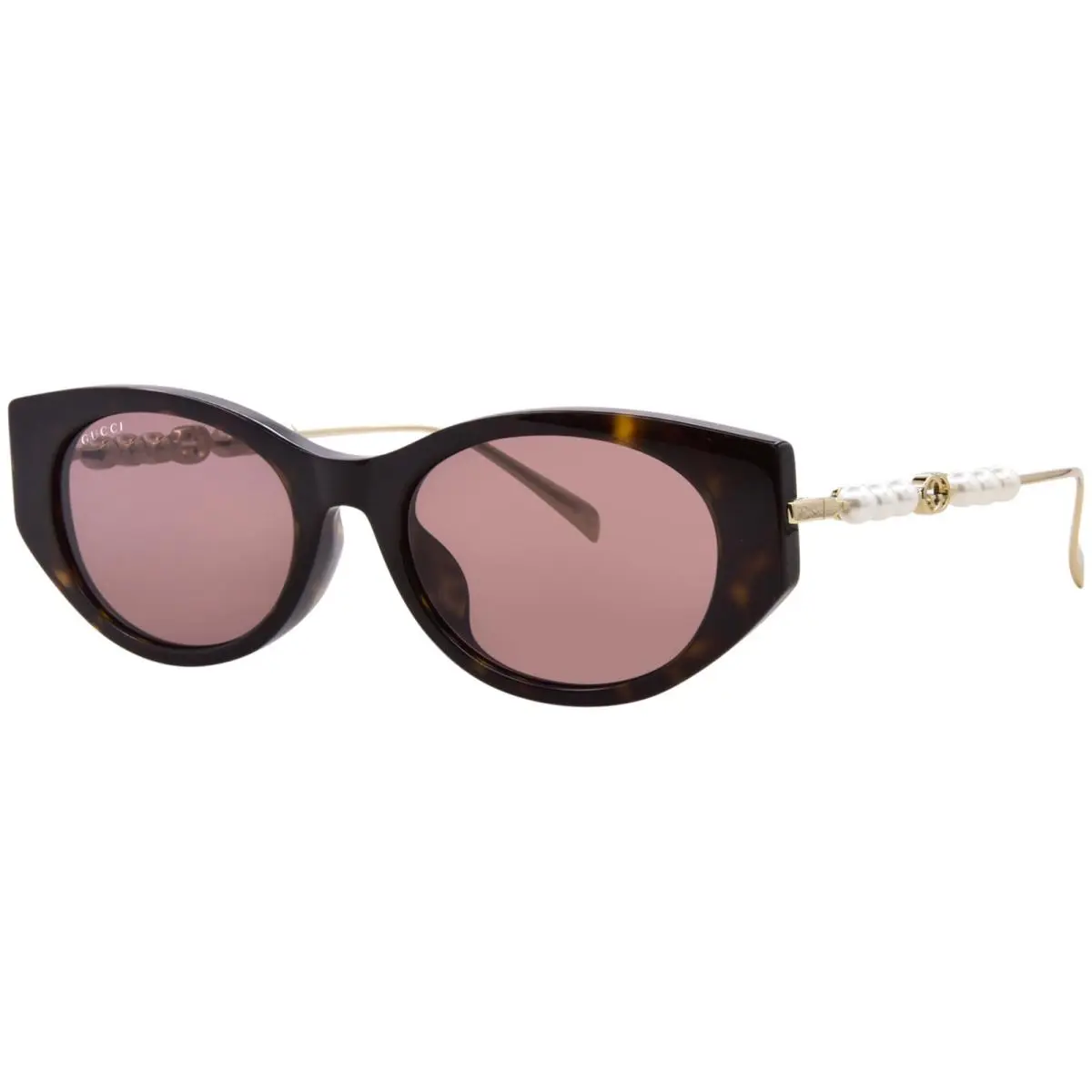 GG1970SA 003 Sunglasses Women`s Havana/gold/brown Lenses Cat Eye 54mm by Gucci