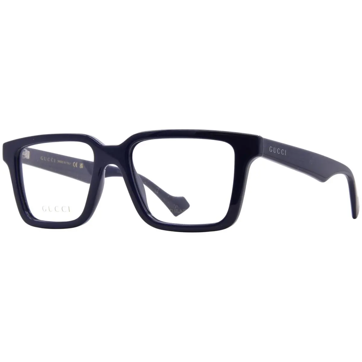 Gucci GG1729O 003 Eyeglasses Frame Men`s Blue Full Rim Square Shape 53mm