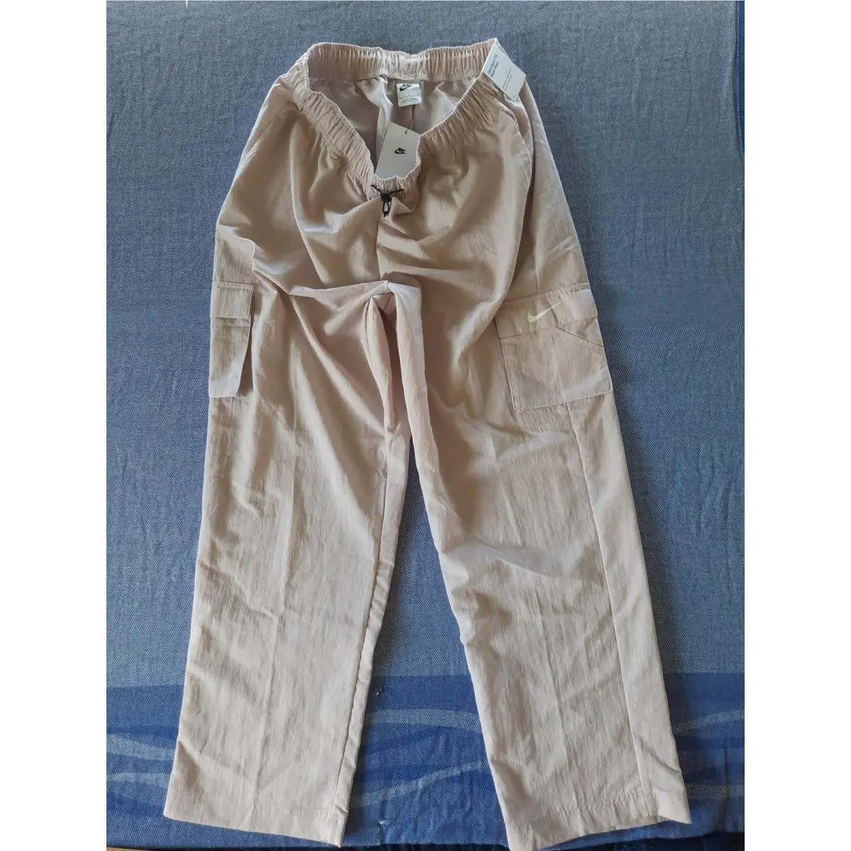 Nike Sportswear Essential High Rise Woven Cargo Pants Purple DO7209-019 Womens M
