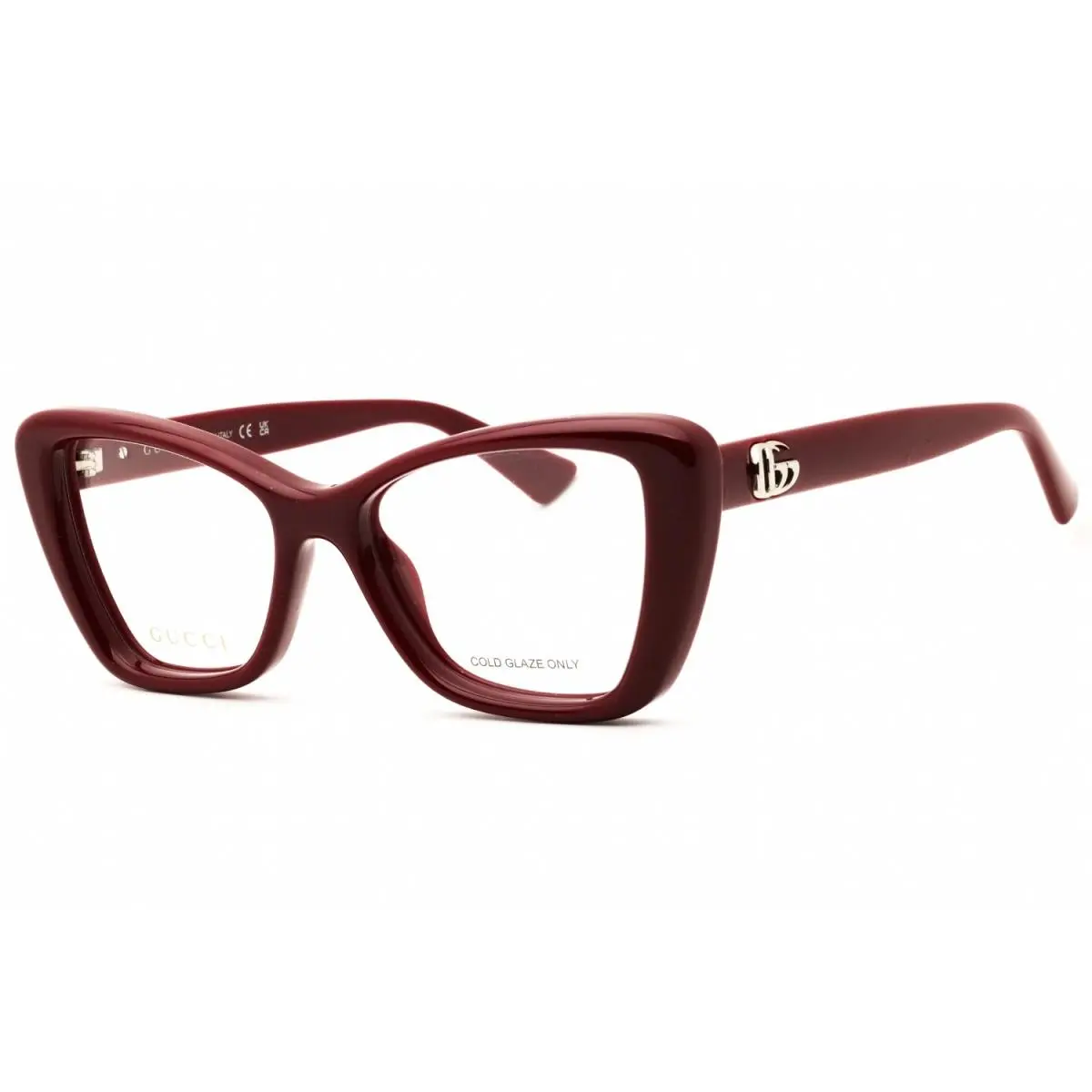 GG1977-004-52 Eyeglasses Frame Size 52mm 16mm 145mm Burgundy Women 889652 by Gucci