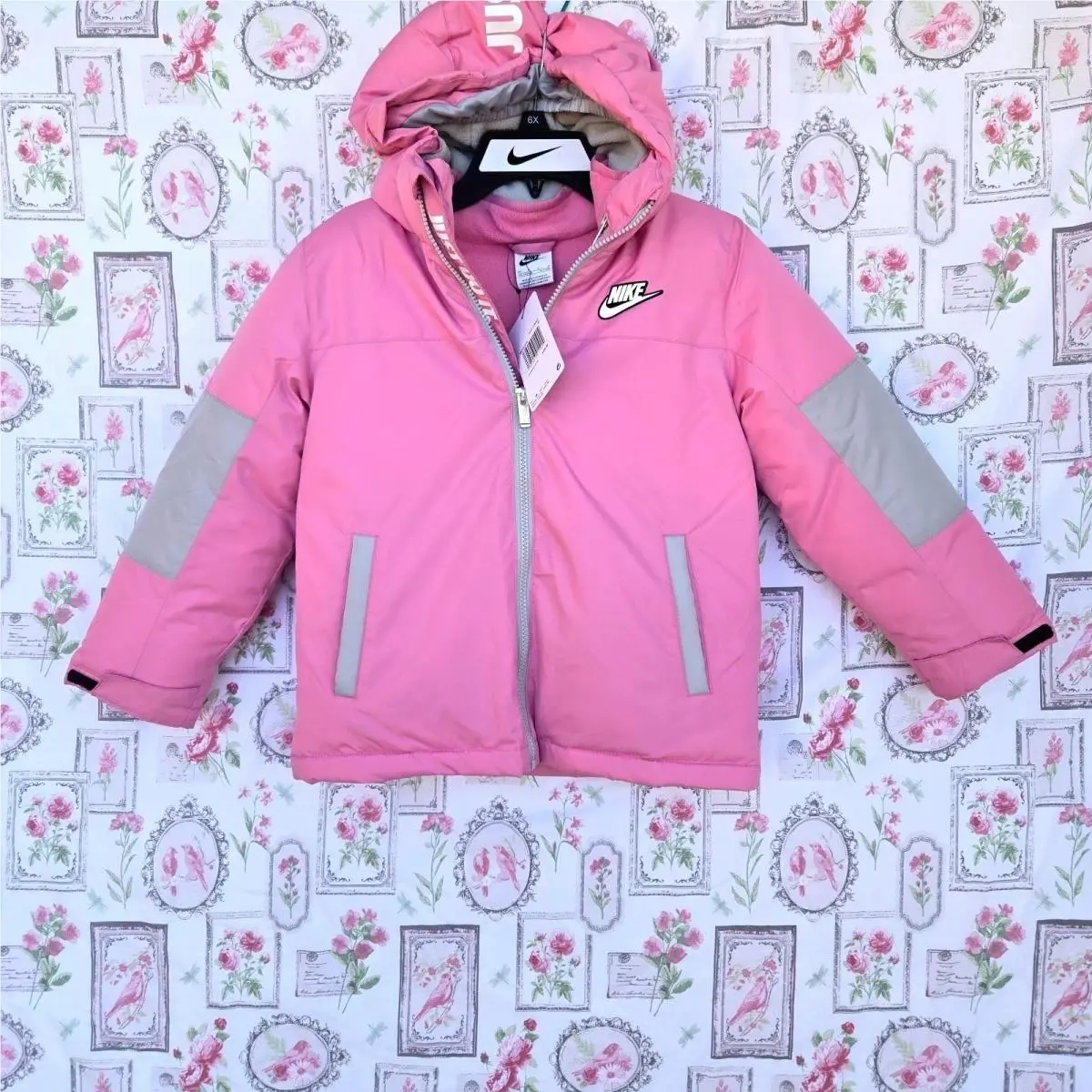 Nike Acg Girls 3-in-1 System Winter Jacket Coat Magic Flamingo Pink Size 6X
