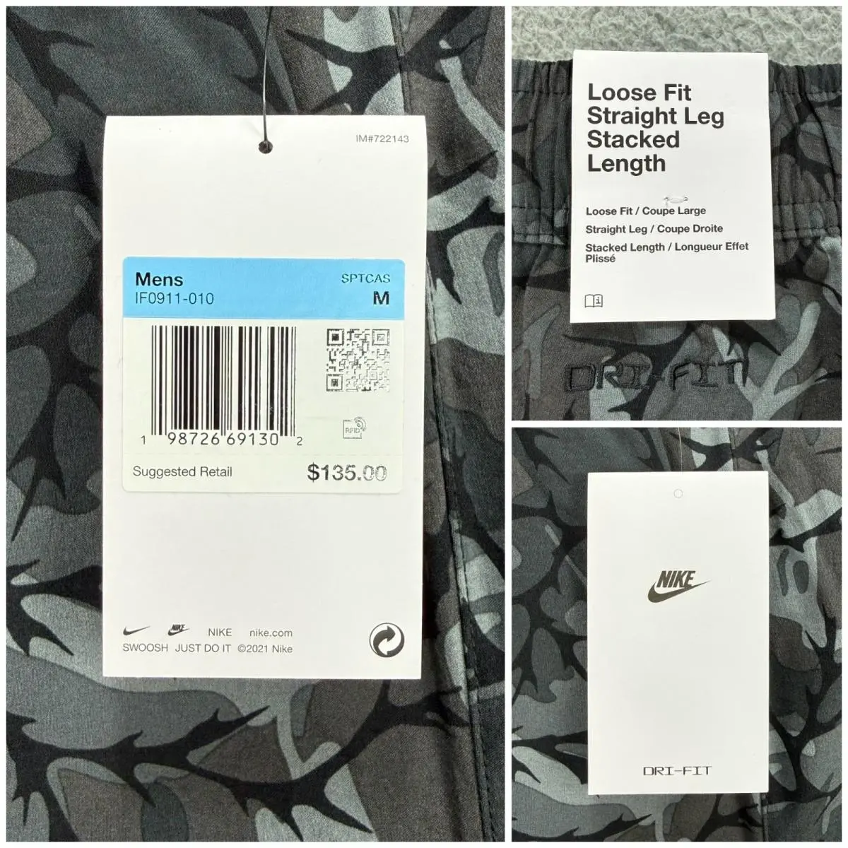 Nike clothing - Nike Tech - Tech - Black (UPC: 198726691302) 1