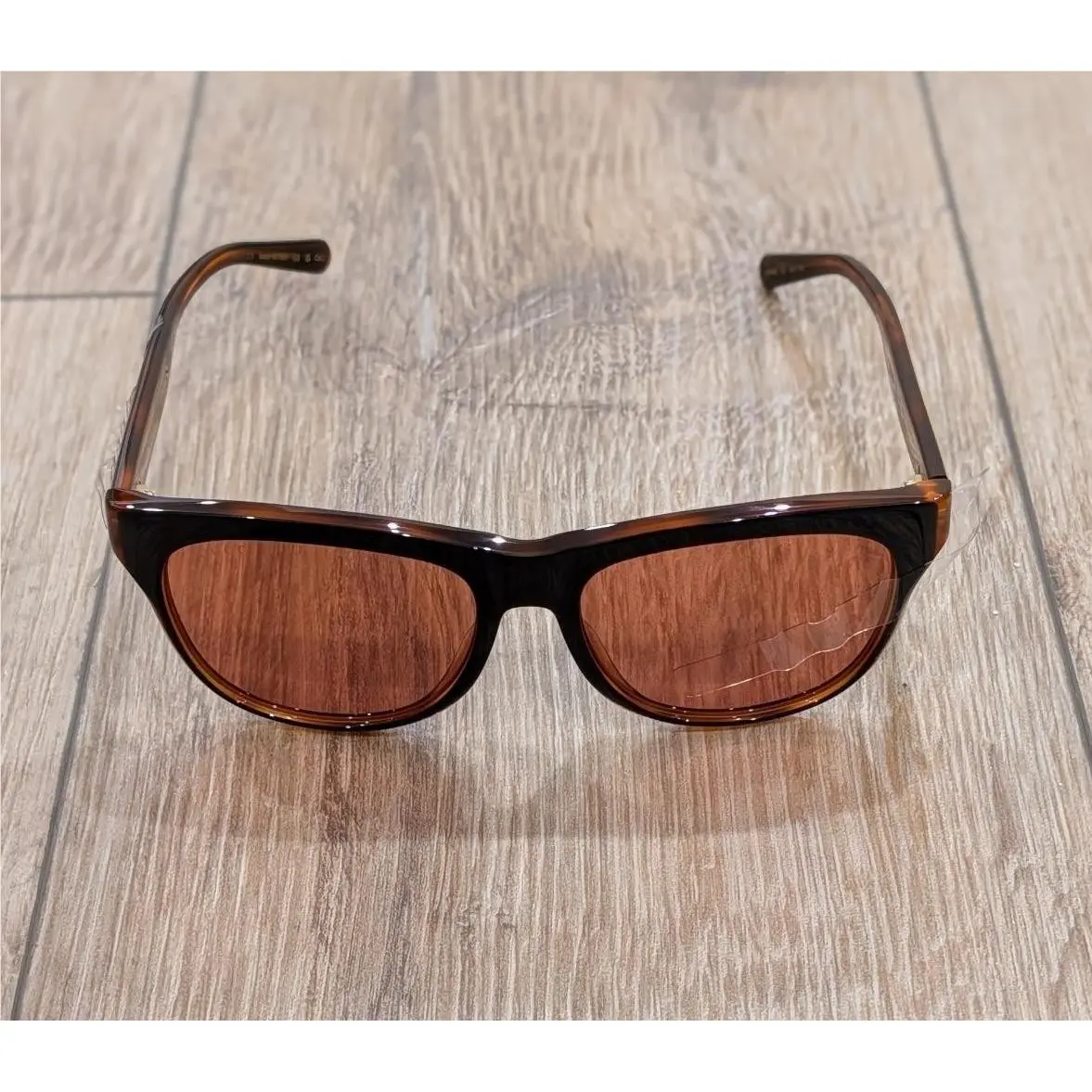 Mens  55mm Rectangular Sunglasses Black/orange by Gucci