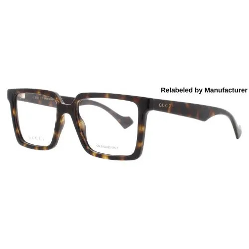 GG1540O-006-55-RELABELED Eyeglasses Eye Glasses 006 Havana 5 by Gucci