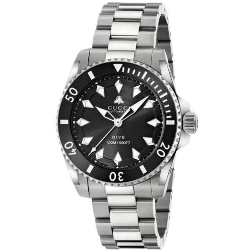 Dive Automatic Black Dial Unisex Watch YA136353 by Gucci