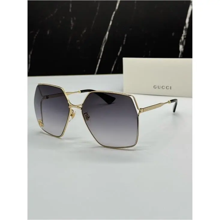 GG0817S 006 Gold Havana Gray Sunglasses by Gucci