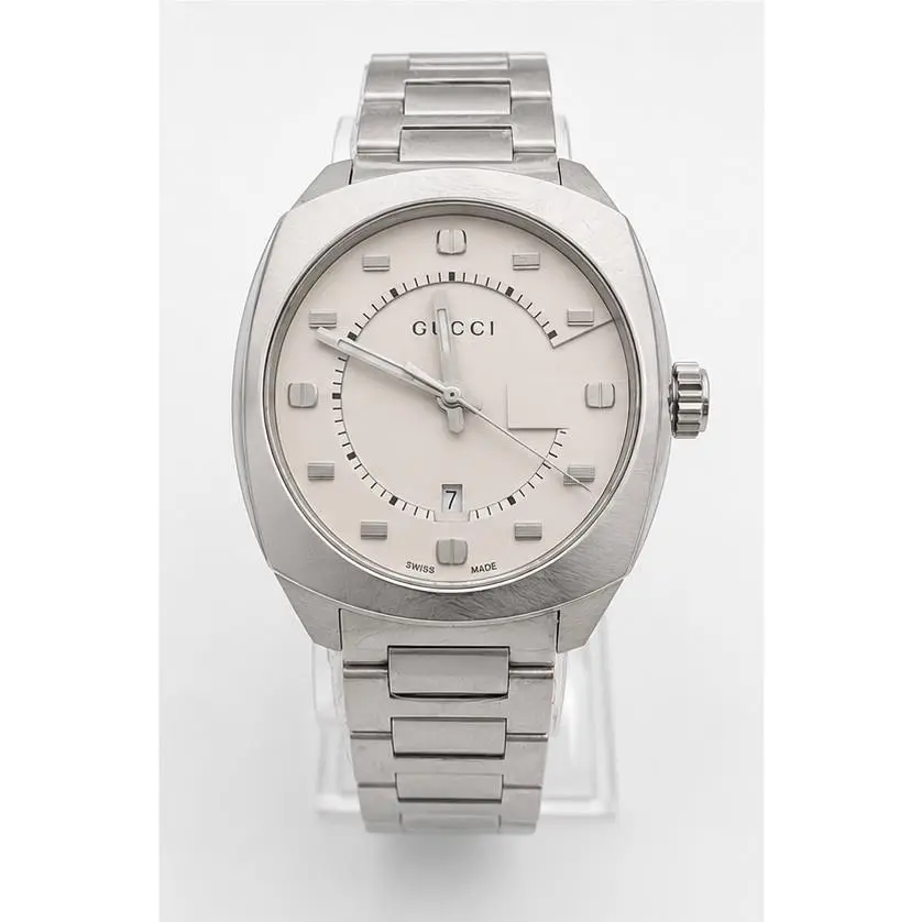 GG2570 YA142308 Silver Dial 41mm Men`s Quartz Watch by Gucci