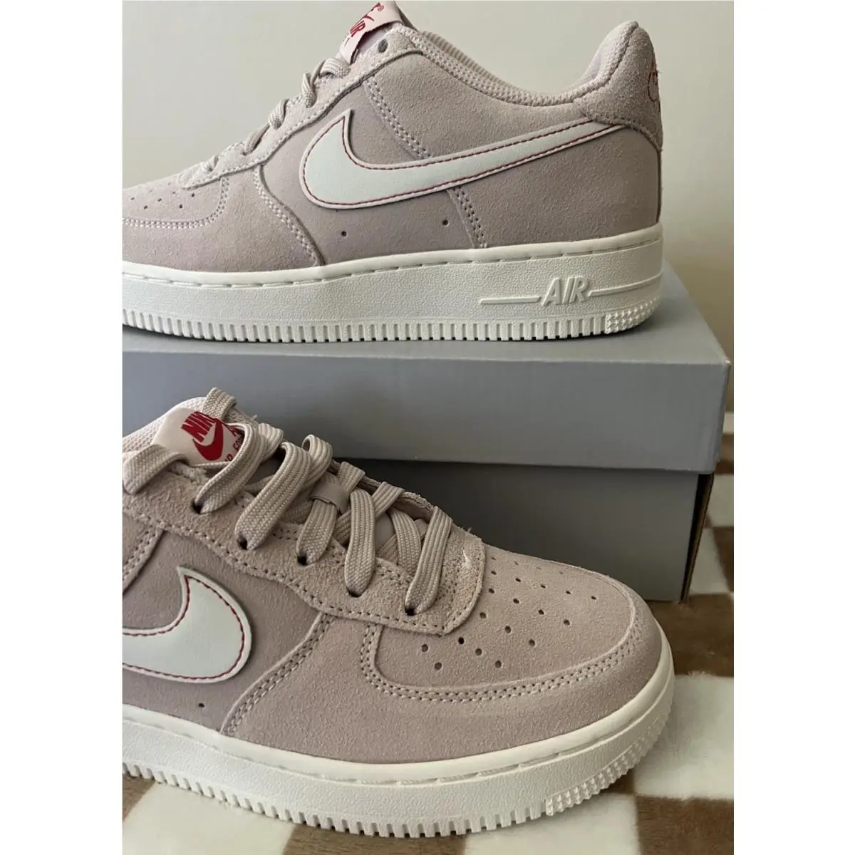 Nike shoes - Nike Air Force 1 LV8 - 1B5688 600 - Silt Red/Sail/University Red 2