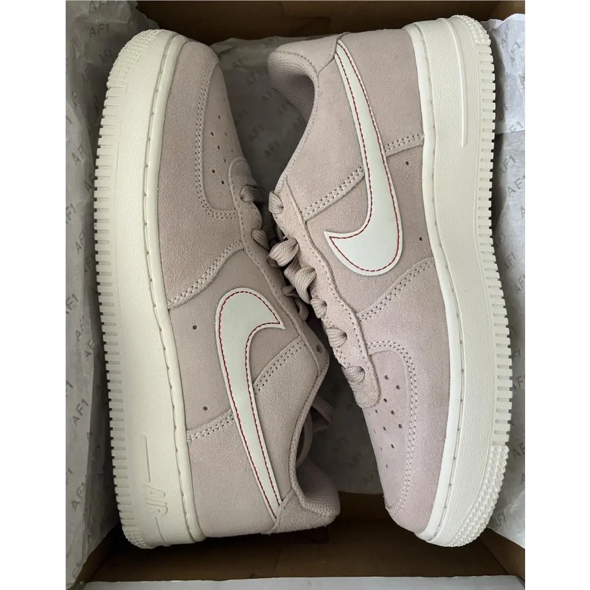 Nike shoes - Nike Air Force 1 LV8 - 1B5688 600 - Silt Red/Sail/University Red 12