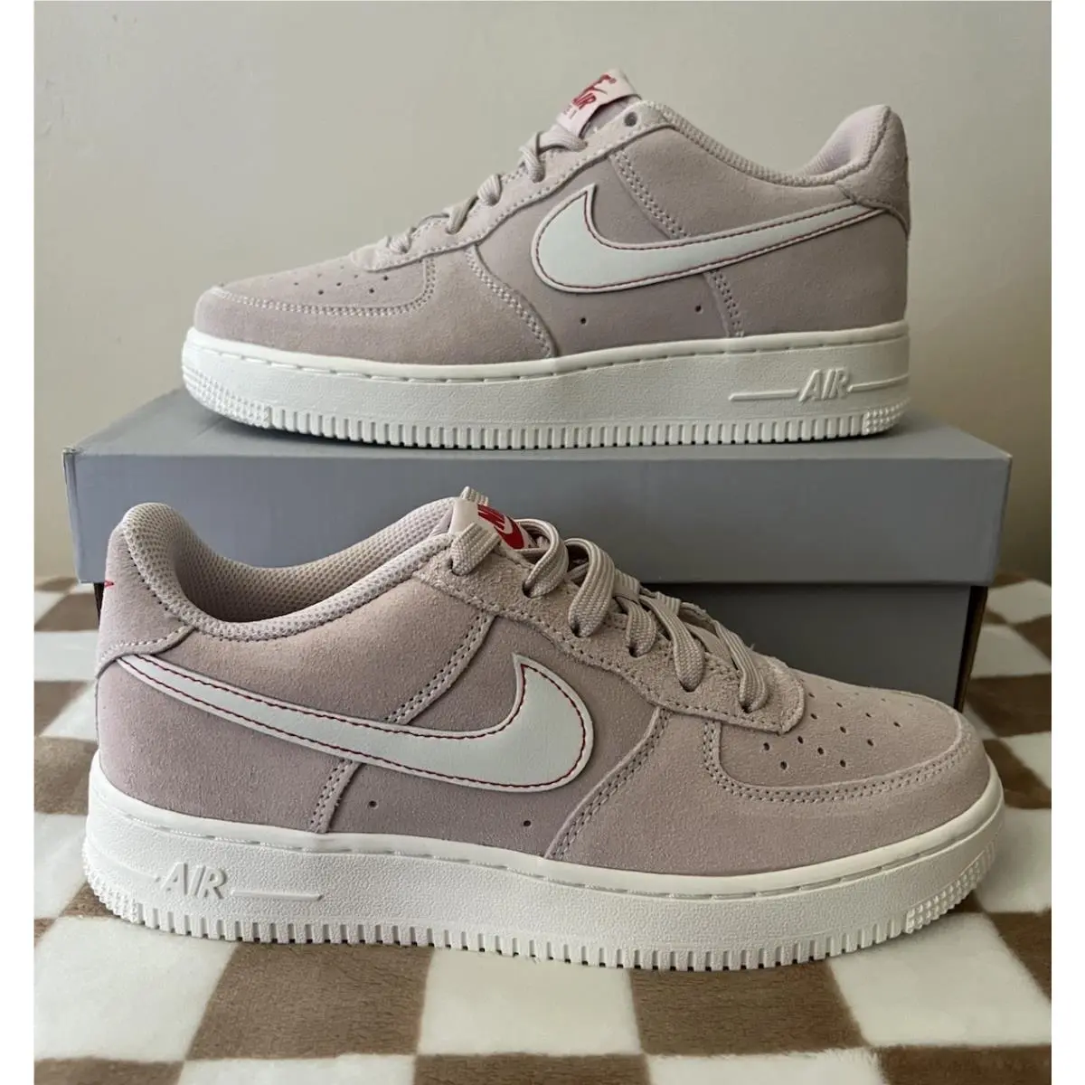 Nike shoes - Nike Air Force 1 LV8 - 1B5688 600 - Silt Red/Sail/University Red 1