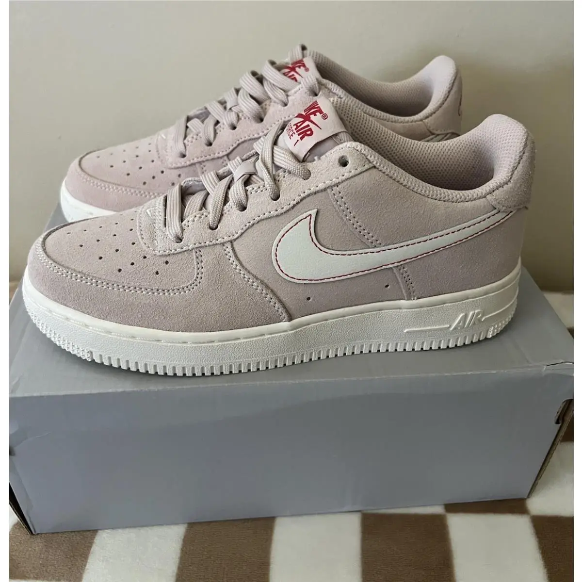 Nike shoes - Nike Air Force 1 LV8 - 1B5688 600 - Silt Red/Sail/University Red 7