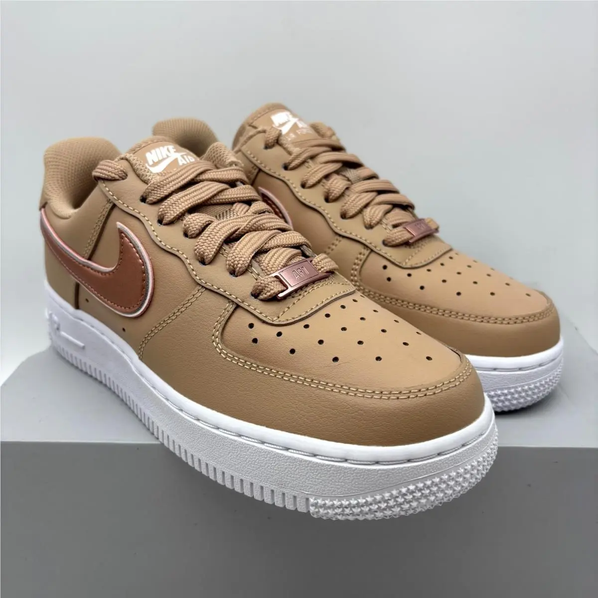 Nike shoes - Nike Air Force 1 `07 DD1523-200 - DD1523-200 - Hemp Rose Gold (UPC: 195243799580) 0