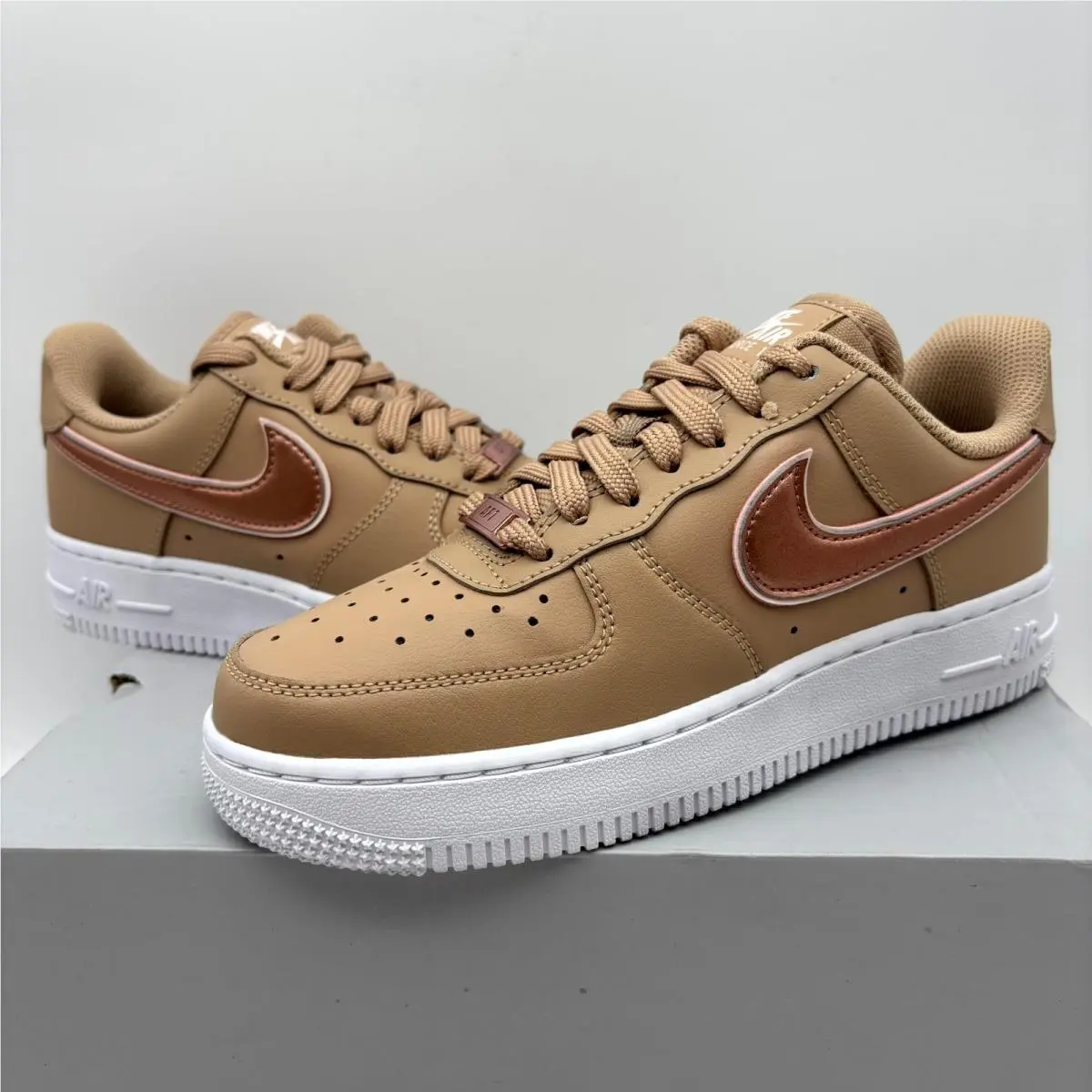 Nike shoes - Nike Air Force 1 `07 DD1523-200 - DD1523-200 - Hemp Rose Gold (UPC: 195243799580) 4