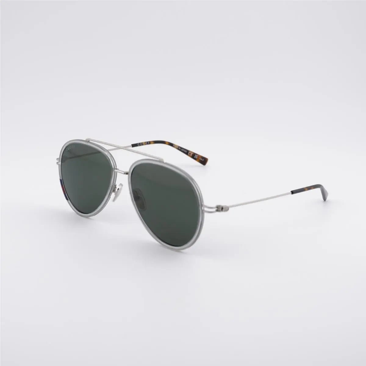GG1981S 005 Transparent Grey/silver/grey 56-15-145 Sunglasses by Gucci