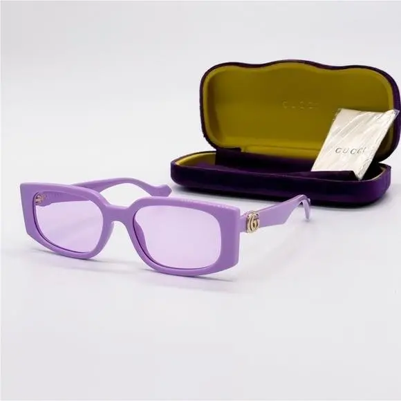 Gucci GG1534S 004 Square Purple Women Sunglasses Gucci
