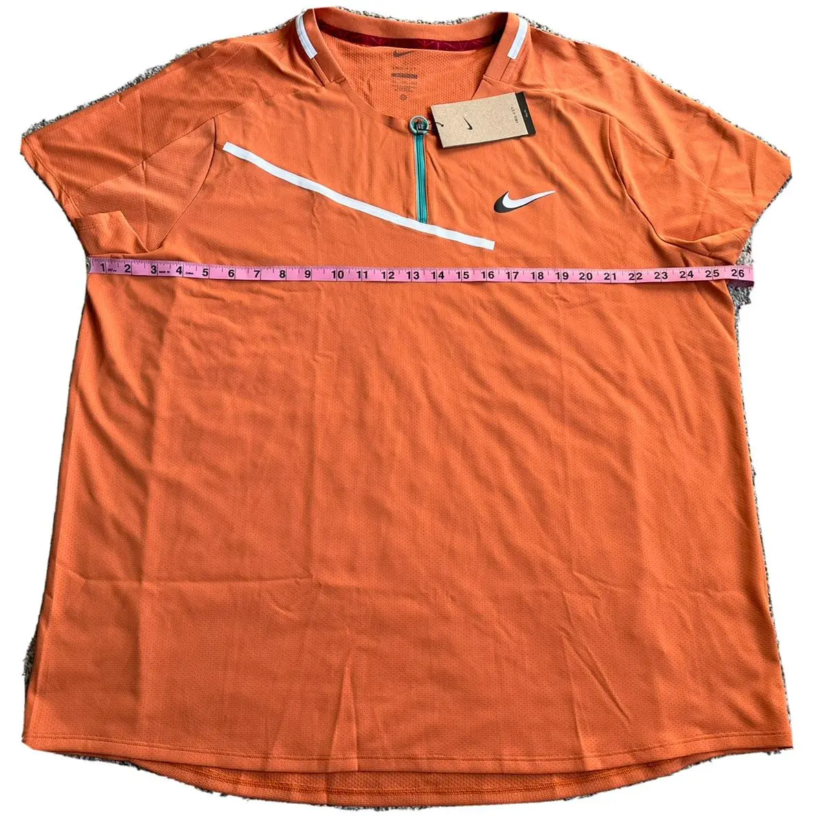 Nike clothing - Nike 1/2 Zip Slam Crew - DD8309808 - Orange (UPC: 0195866000841) 8