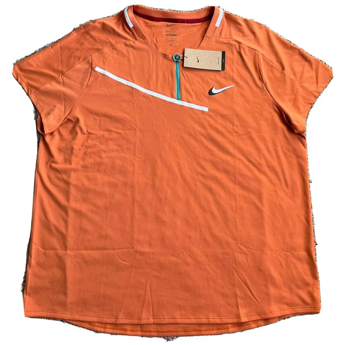 Nike clothing - Nike 1/2 Zip Slam Crew - DD8309808 - Orange (UPC: 0195866000841) 3