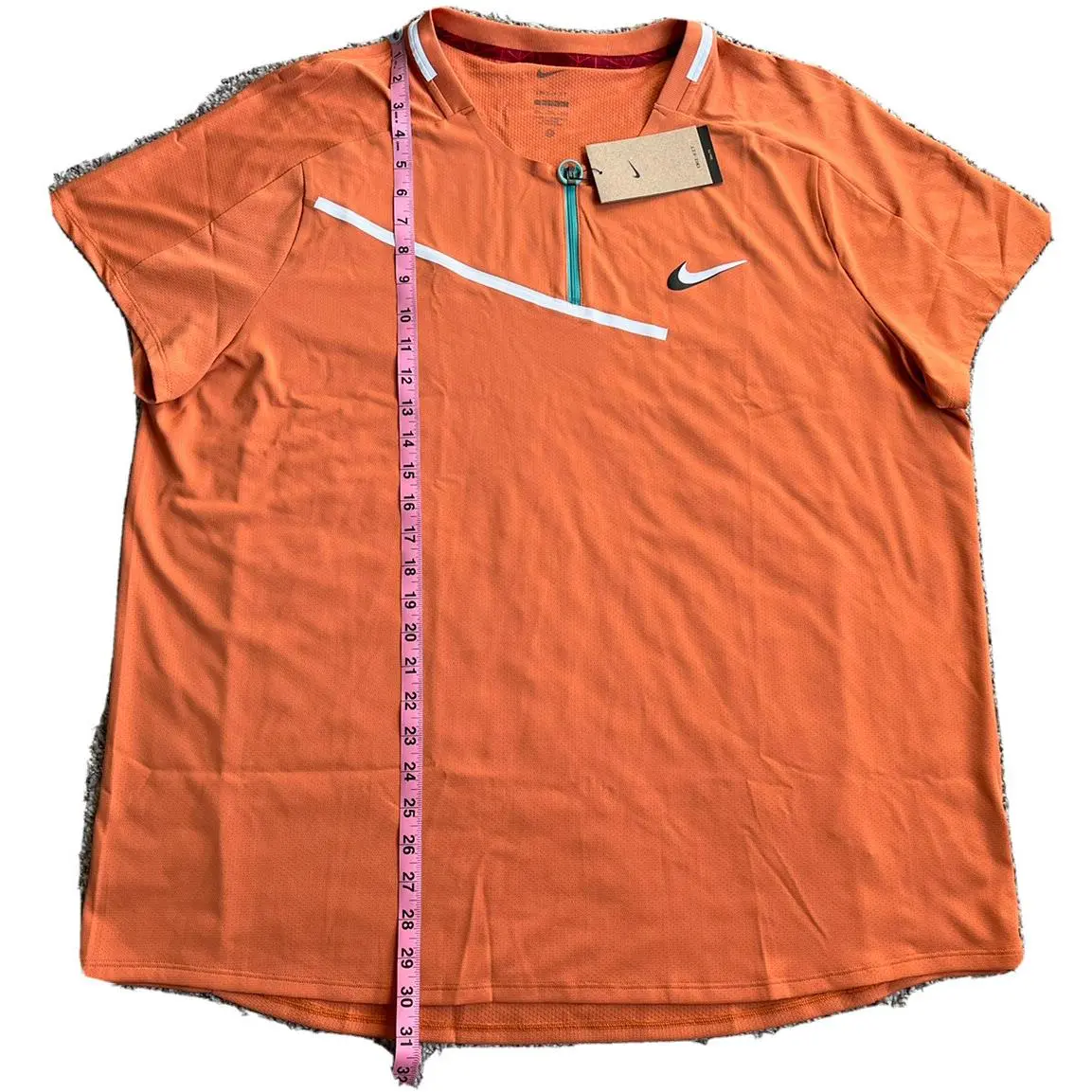 Nike clothing - Nike 1/2 Zip Slam Crew - DD8309808 - Orange (UPC: 0195866000841) 7