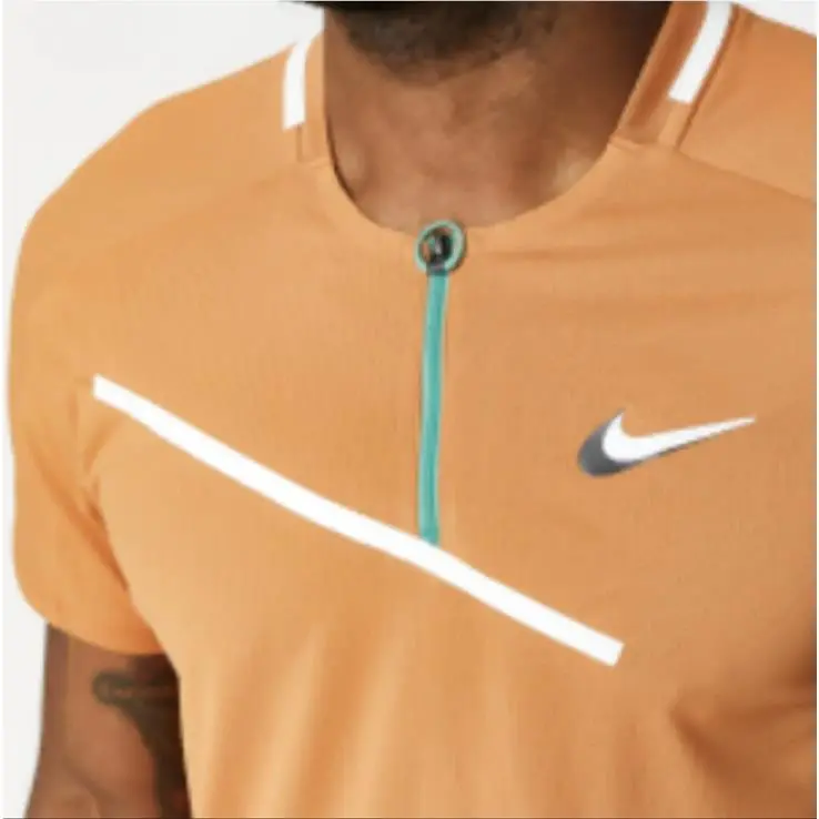 Nike clothing - Nike 1/2 Zip Slam Crew - DD8309808 - Orange (UPC: 0195866000841) 1