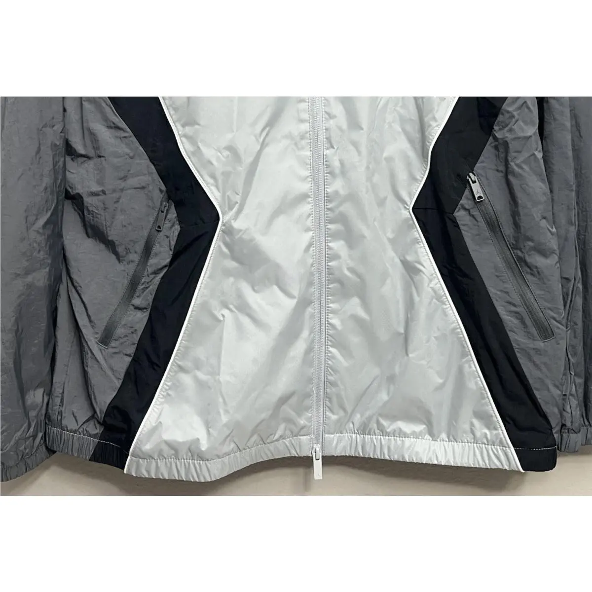 Nike clothing - Nike Air Jordan Brooklyn Hooded Draft Jacket - HF9333-077 - Light Smoke Grey (UPC: 198485284142) 2