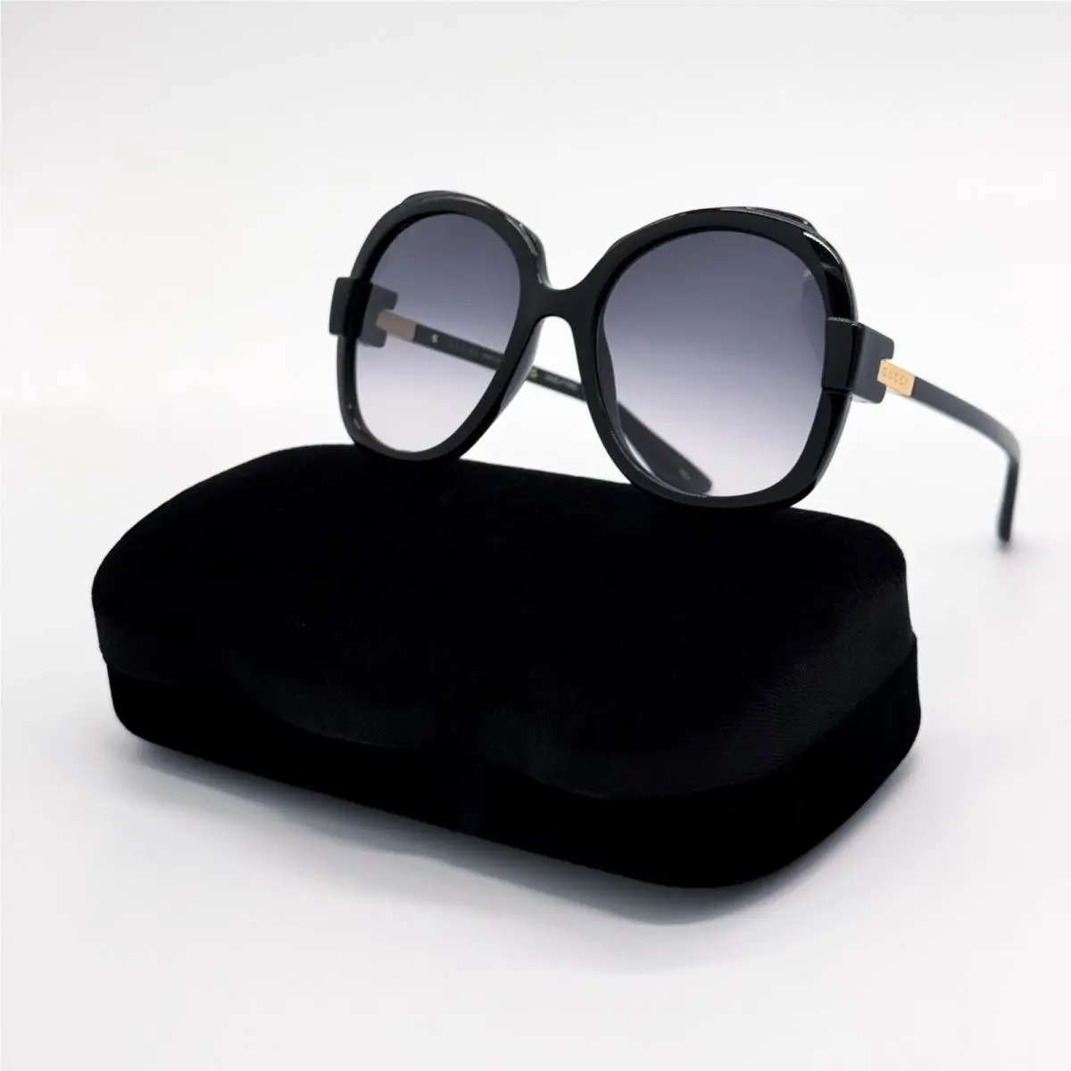 Black Oversized Women Sunglasses GG1432S 001 by Gucci