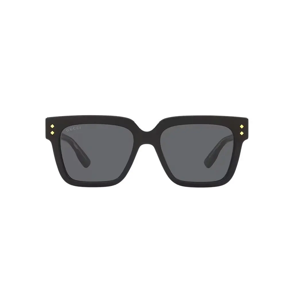 GG1084S 54-18-145 Black Lens Black Rectangular Frame Sunglasses by Gucci