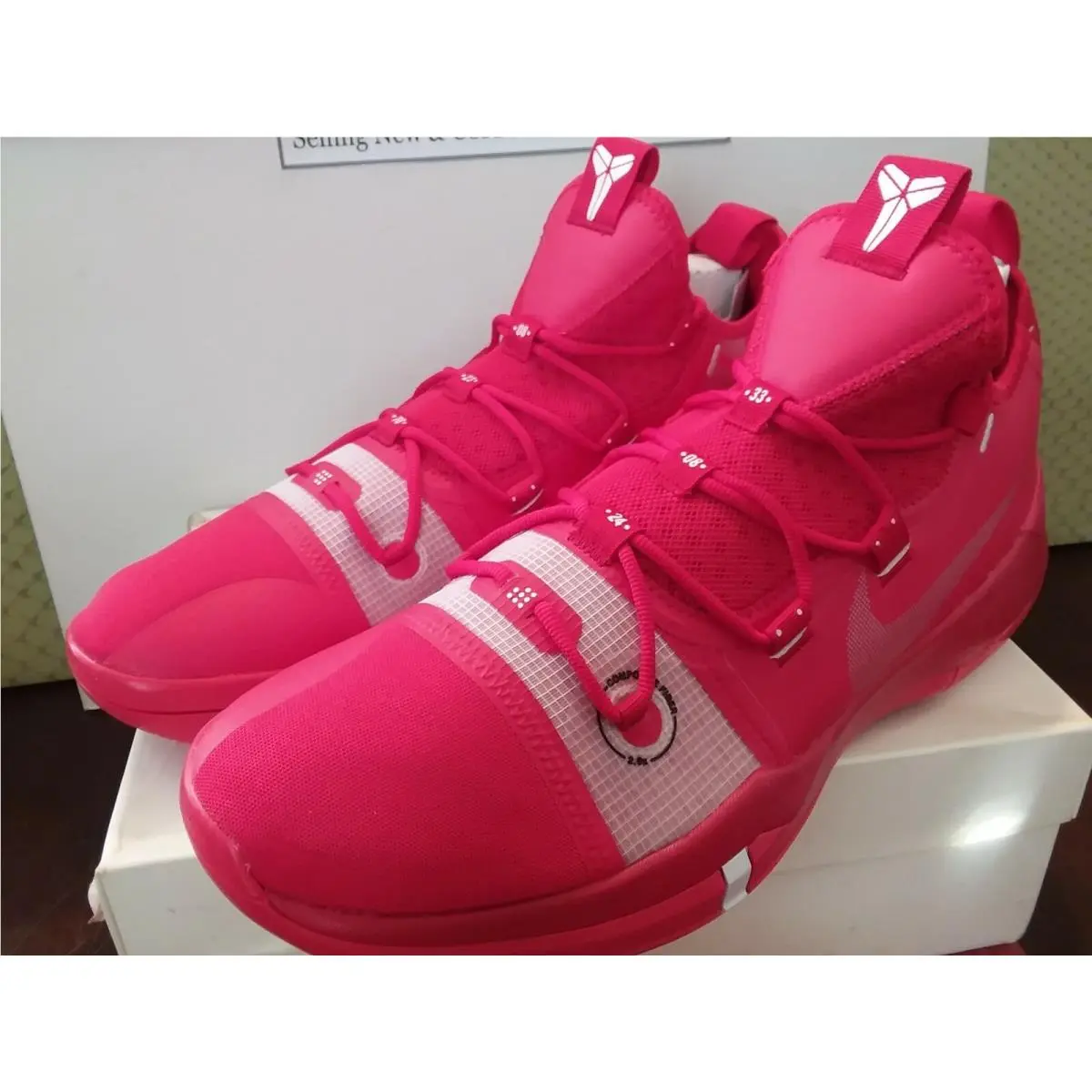 Nike shoes - Nike Kobe A.D. TB Promo - AT3874 603 - University Red / Metallic Silver (UPC: 191886039045) 8