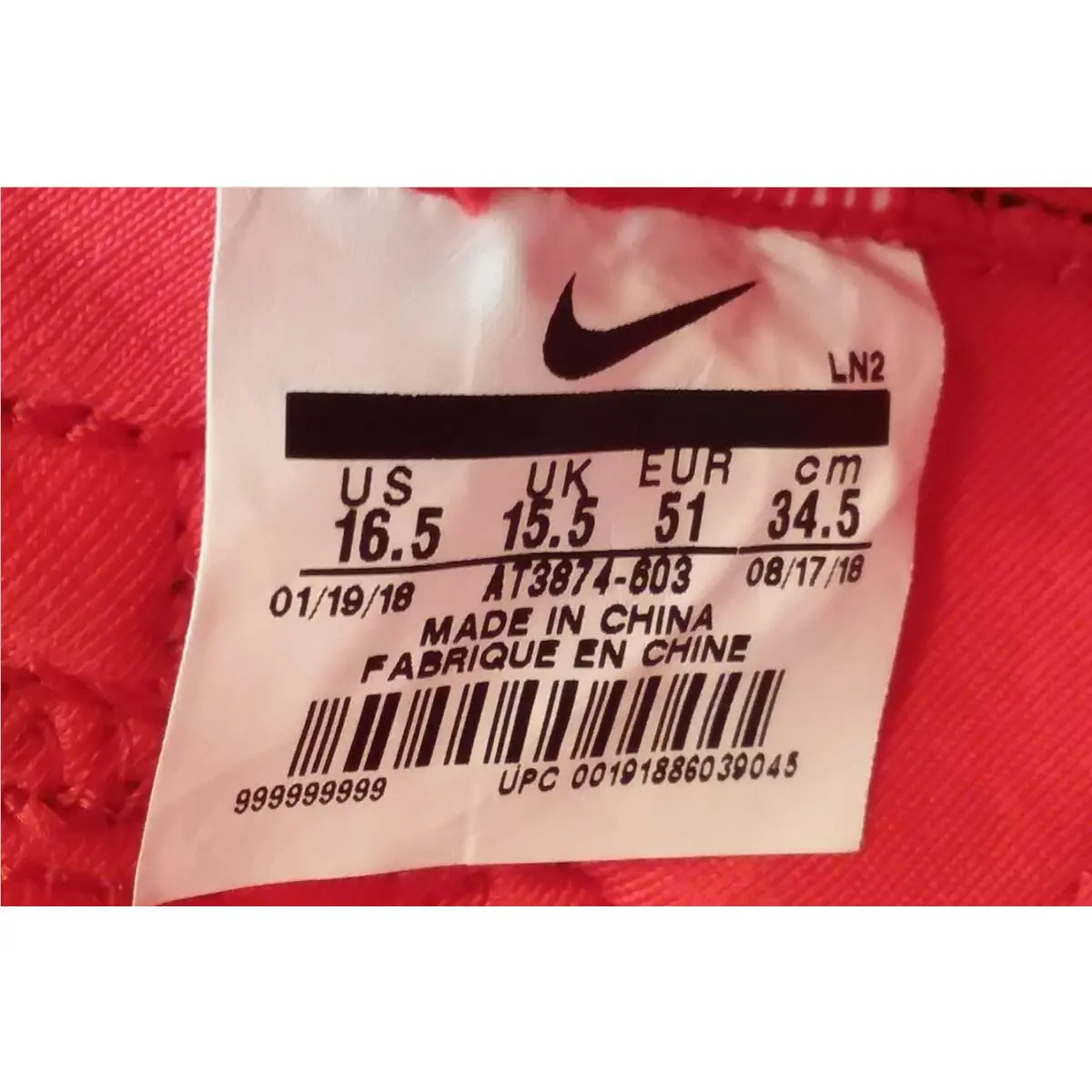 Nike shoes - Nike Kobe A.D. TB Promo - AT3874 603 - University Red / Metallic Silver (UPC: 191886039045) 9