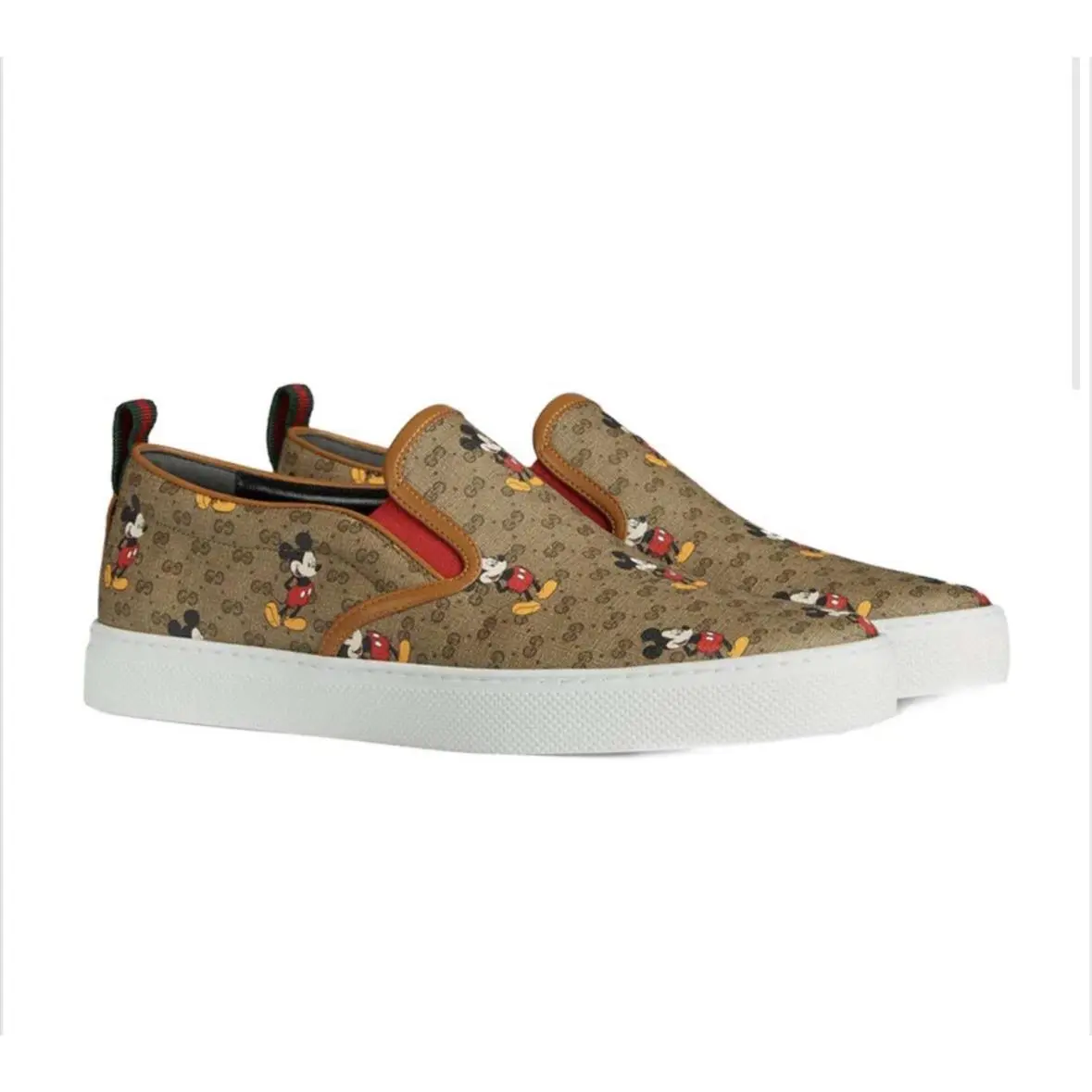 Gucci Men’s GG Supreme Mickey Mouse Sneakers US 10.5/EU 43.5