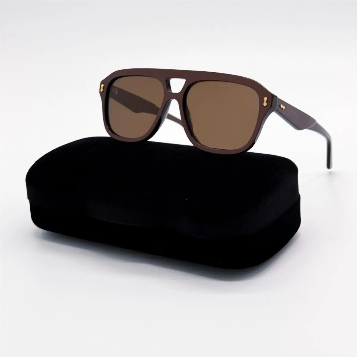 Brown Aviator Unisex Sunglasses GG1263S 003 by Gucci
