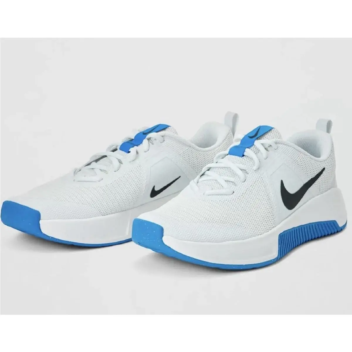 Nike Men`s MC Trainer 3 Shoes Off White/black-summit White-blue Hero Size 10