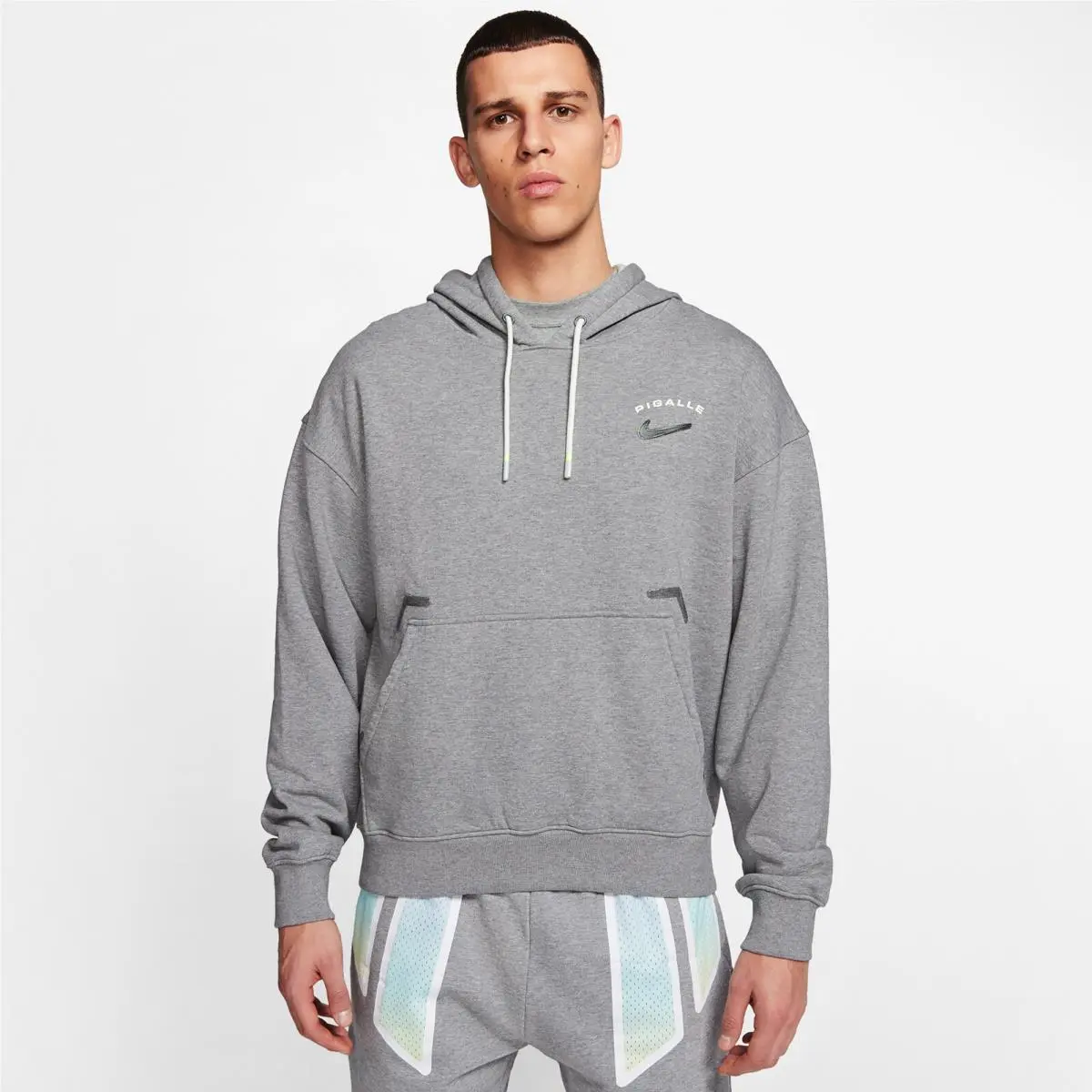Nikelab Pigalle Hoodie Outerwear Dark Grey Heather Nike Collab Nrg Xsmall