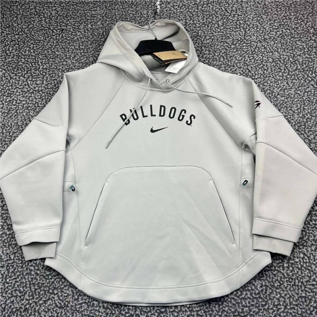 Nike Georgia Bulldogs Dri-fit Hoodie Women Medium Grey Long Sleeve M