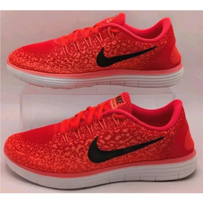 Nike Free RN Distance Crimson/orange Women`s Running Shoes Size 8.5 Rare