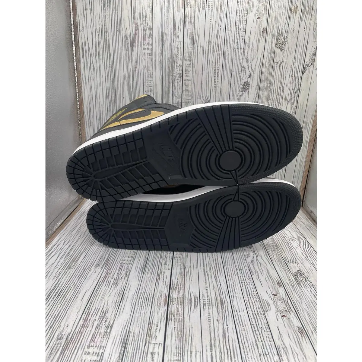 Nike shoes - Air Jordan 1 Mid - Air Mid - DQ8426-071 - Black-Metallic Gold (UPC: 0197597111971) 2