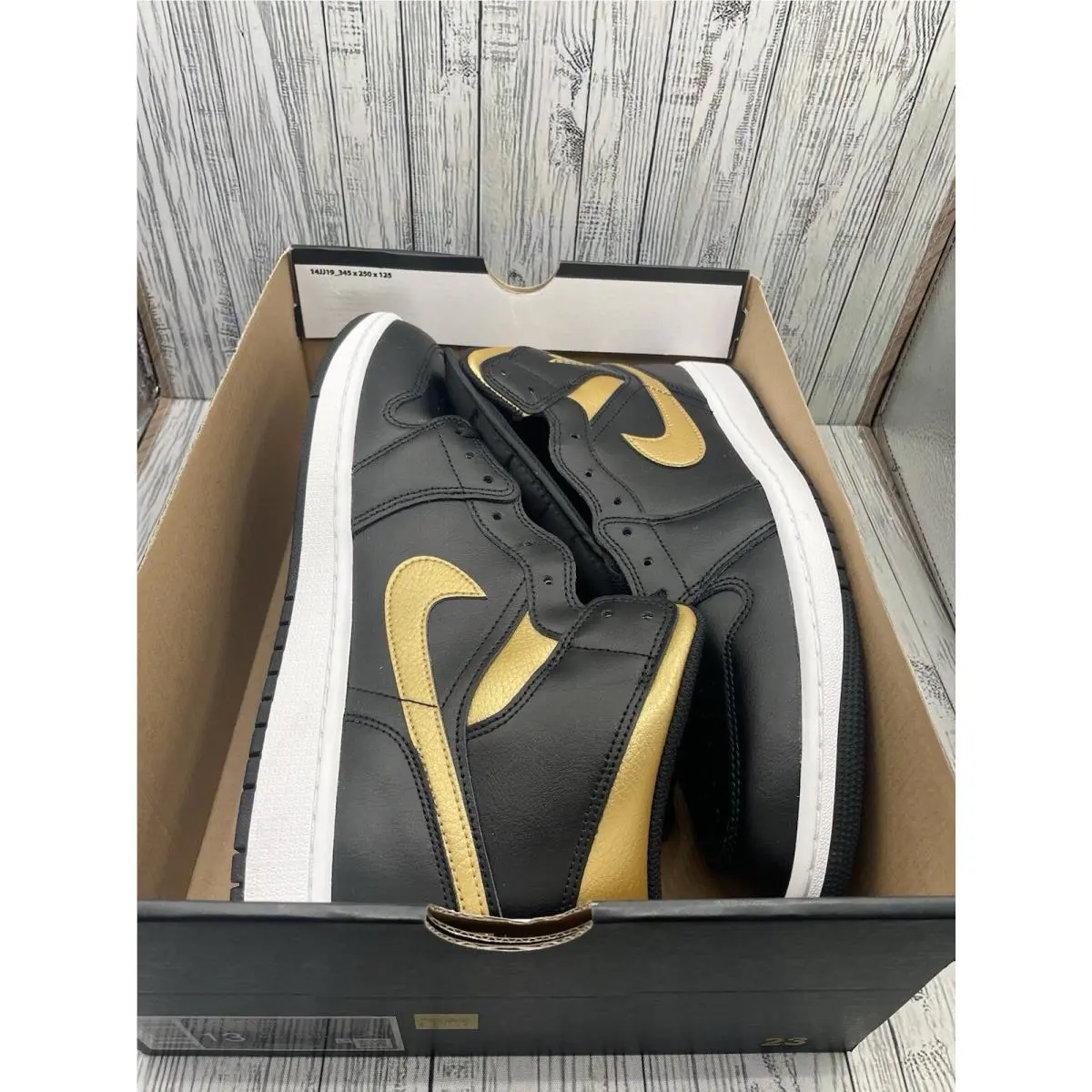 Nike shoes - Air Jordan 1 Mid - Air Mid - DQ8426-071 - Black-Metallic Gold (UPC: 0197597111971) 3