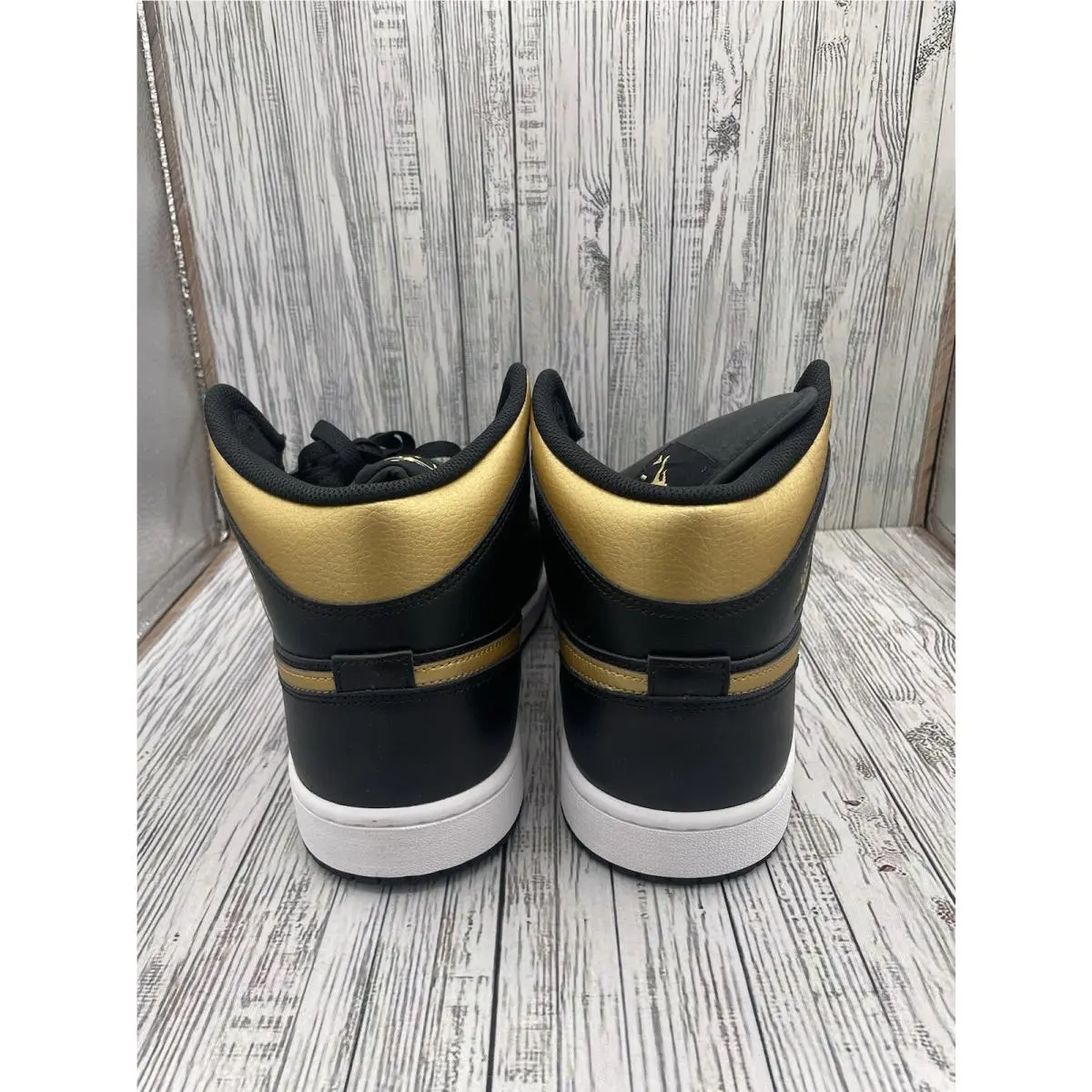 Nike shoes - Air Jordan 1 Mid - Air Mid - DQ8426-071 - Black-Metallic Gold (UPC: 0197597111971) 4