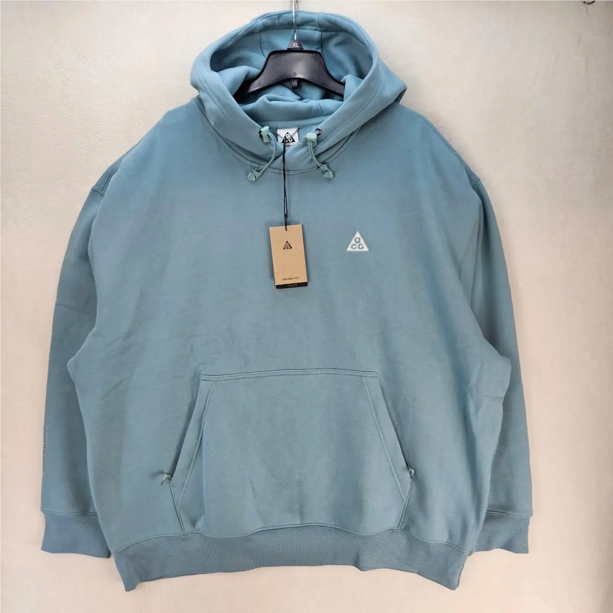 Nike Acg Men Xxl Therma Hoodie Pullover Cannon Clay Green Tuff Fleece DZ3392-017