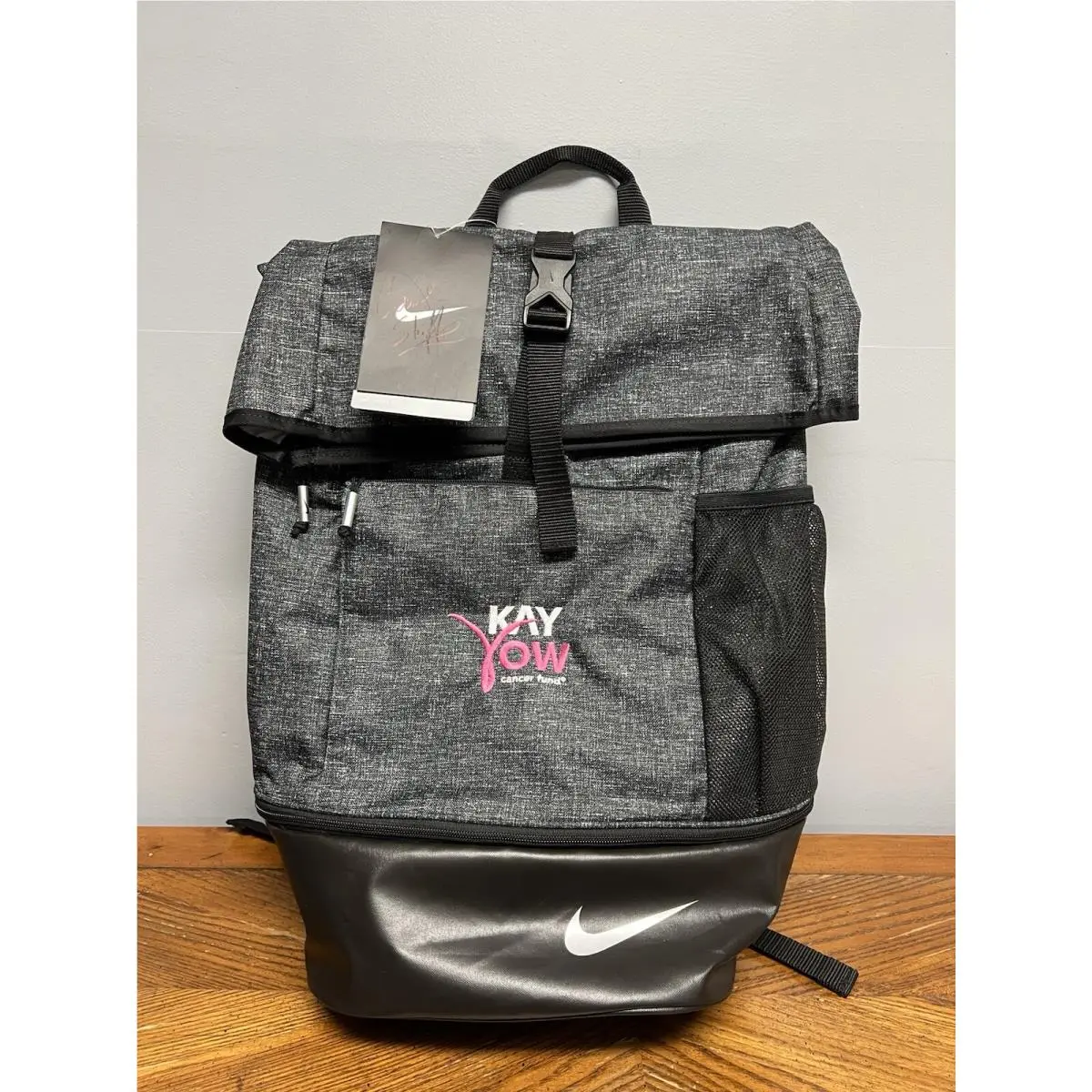 Golf Backpack Kay Yow Foundation Charity Bag Gray Pink Rare Pre 2017 by Nike