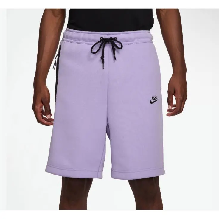 Nike Sportswear Tech Fleece Men`s Shorts FB8171-515 Purple Standard Fit Size S