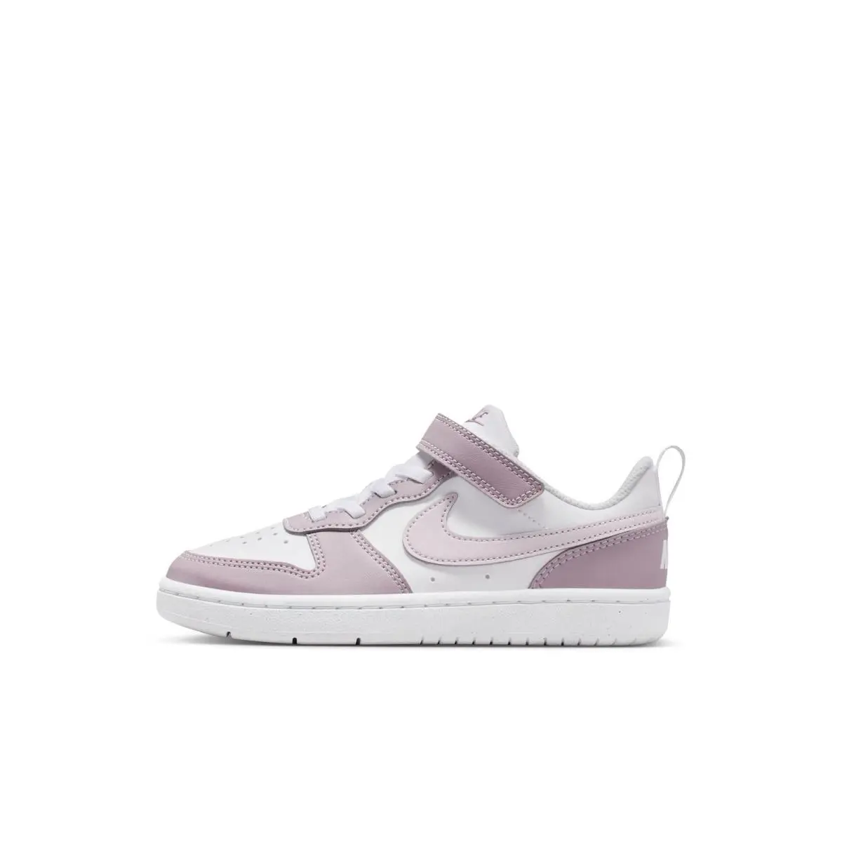Nike Little Kids` Court Borough Low Recraft Shoes White/venice-plum Fog-white