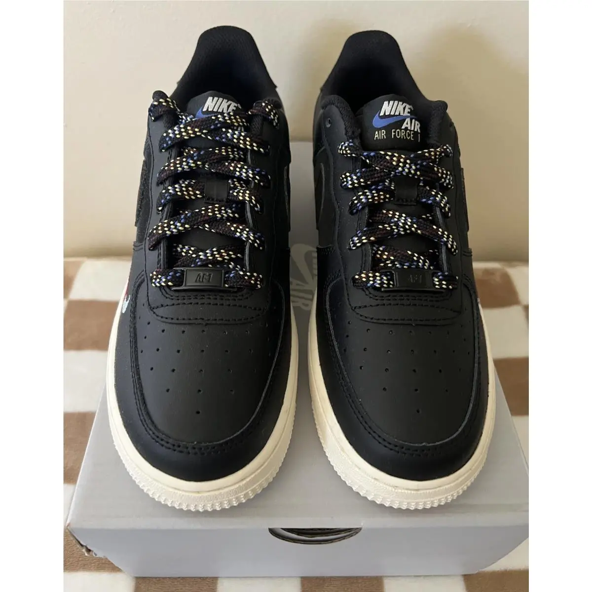 Nike shoes - Nike Air Force 1 LV8 1 - HQ1907 001 - Black/Saturn Gold 8