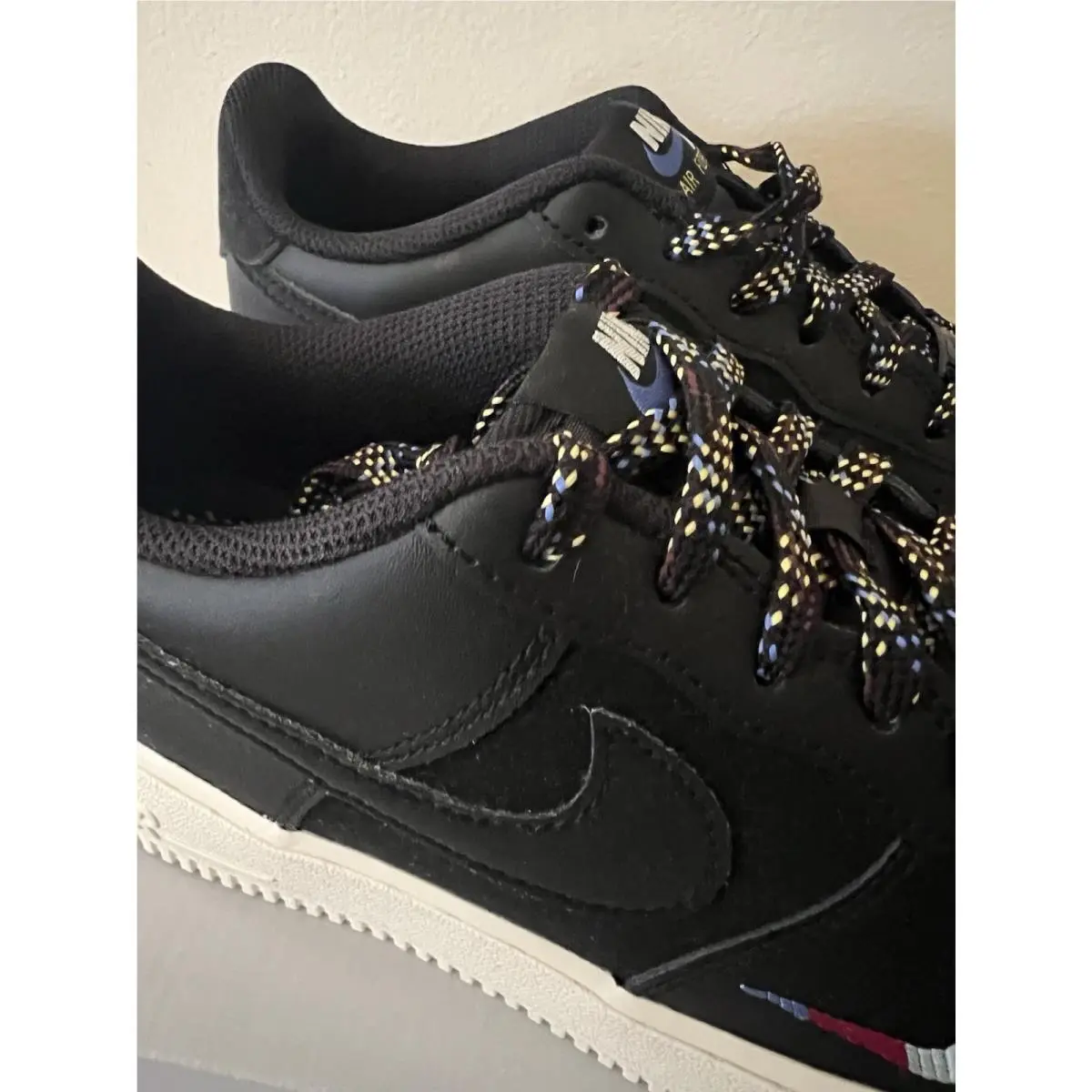 Nike shoes - Nike Air Force 1 LV8 1 - HQ1907 001 - Black/Saturn Gold 6