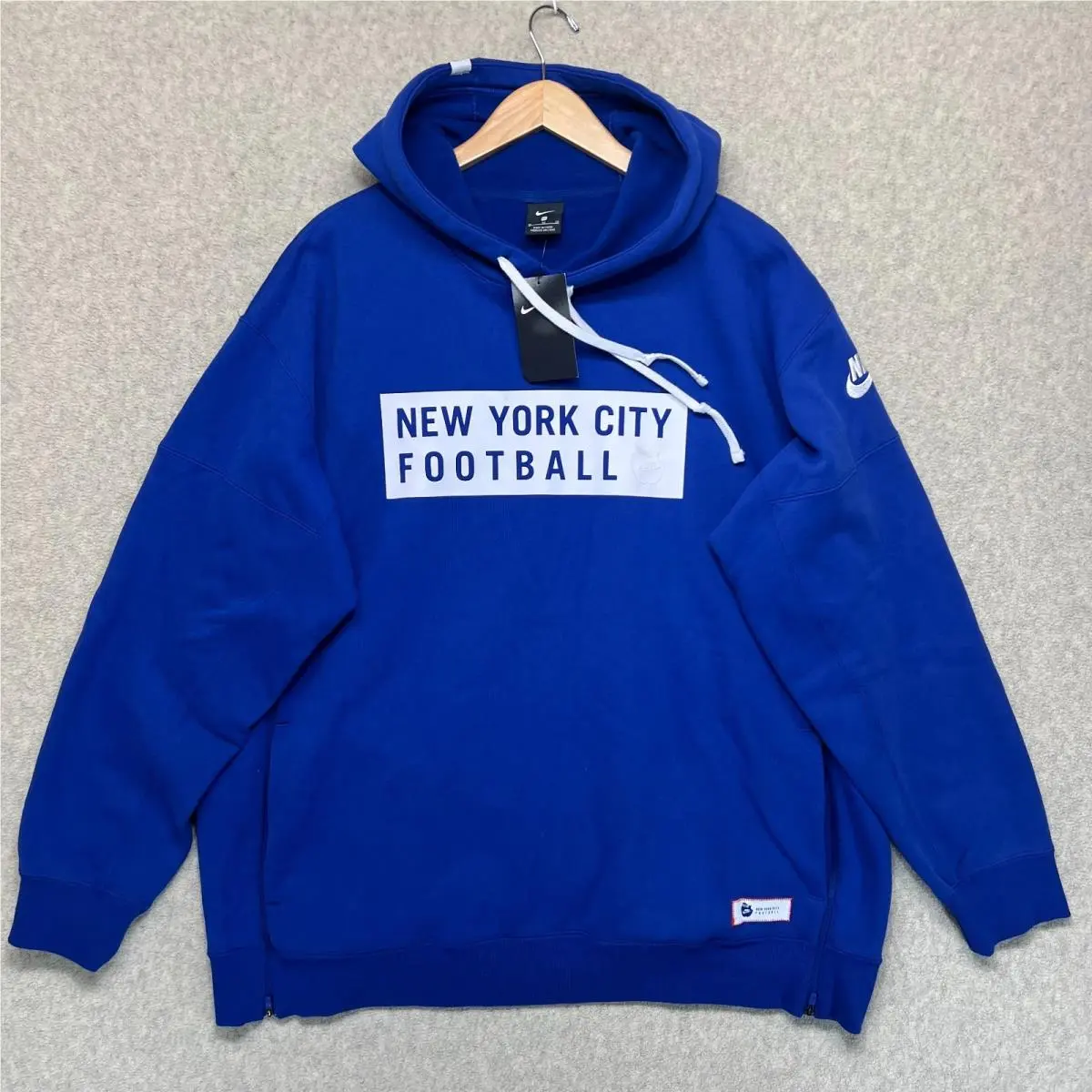Nike Unisex Nyc Football Pullover Graphic Hoodie Sweatshirt AT6641-495 XL